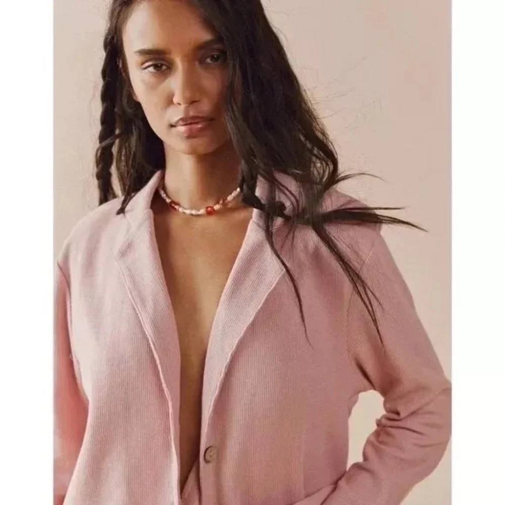 Free‎ People FP Beach Lizzie Blazer Pink Romper One Piece Dress Size S